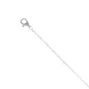 Silver Cubic Zirconia Angel Wing Bracelet 7"