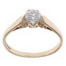 9ct Yellow Gold Cubic Zirconia Single Stone Ring