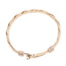 9ct Yellow Gold Hinged Hook Bangle