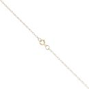 9ct Yellow And White Gold 0.10ct Diamond Footprints In The Sand Pendant And Chain 18"