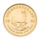 1981 1/10oz South Africa Krugerrand Coin