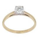18ct Yellow Gold 0.54ct Brilliant Cut Diamond Solitaire Ring