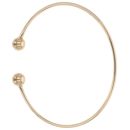 9ct Yellow Gold Plain Torque Bangle