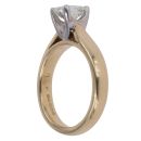 18ct Yellow Gold 0.55ct Emerald Cut Diamond Solitaire Ring
