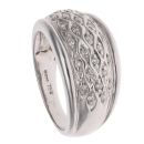 14ct White Gold 0.25ct Brilliant Cut Diamond Fancy Ring