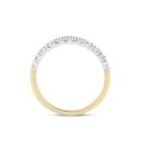 9ct Yellow Gold 0.25ct Natural Diamond Microset Eternity Ring