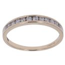 9ct Yellow Gold 0.25ct Brilliant Cut Diamond Half Eternity Ring