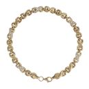 9ct Yellow Gold Cubic Zirconia Bracelet 7.5"