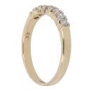 9ct Yellow Gold 0.33ct Brilliant Cut Diamond Half Eternity Ring