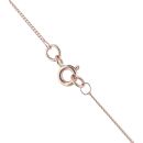 9ct White and Rose Gold 0.05ct Diamond Infinity Pendant and Chain 18"