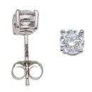 Platinum 1.00ct Brilliant Cut Lab Grown Diamond Solitaire Studs