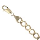 9ct Yellow Gold Curb Bracelet 8"