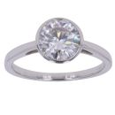 9ct White Gold 2.00ct Lab Grown Diamond Brilliant Cut Solitaire Ring