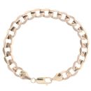 9ct Yellow Gold Curb Bracelet 8"