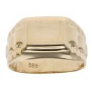 14ct Yellow Gold Watch Style Signet Ring