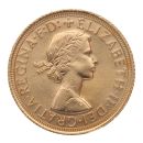 1964 Elizabeth II First Portrait UK Full Sovereign Coin