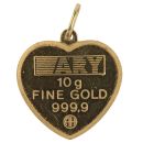 10g ARY Unsealed Heart Hologram Pendant Ingot