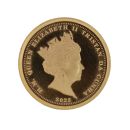 2022 Elizabeth II V Platinum Jubilee Tristan Da Cunha Half Sovereign Coin
