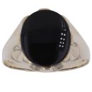 9ct Yellow Gold Onyx Signet Ring