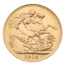 1913 George V Large Head UK Full Sovereign Coin