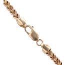 9ct Yellow Gold Plain Foxtail Chain 22"