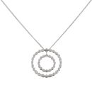 9ct White Gold 0.19ct Brilliant Cut Diamond Pendant and Chain 18"