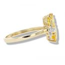9ct Yellow Gold Yellow Cubic Zirconia Butterfly Ring