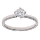 18ct White Gold 0.55ct Brilliant Cut Diamond Solitaire Ring