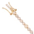 18ct Yellow Gold 1.30ct Brilliant Cut Diamond Tennis Bracelet 7.5"