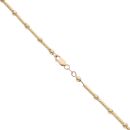 9ct Yellow Gold Patterned Beads Chain 18"