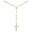 14ct Yellow Gold Rosary Beads 24"