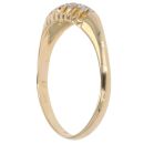 18ct Yellow Gold 0.10ct Diamond Five Stone Ring