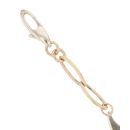 9ct Yellow And White Gold Wave Bracelet 8"
