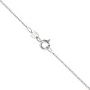 9ct White Gold Cubic Zirconia Heart Pendant and Chain 20"