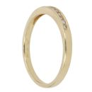 18ct Yellow Gold 0.10ct Diamond Half Eternity Ring