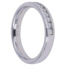 9ct White Gold 0.50ct Brilliant Cut Lab Grown Diamond Half Eternity Ring