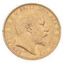 1902 Edward VII Large Head Australia Full Sovereign Coin