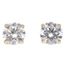 18ct Yellow Gold 2.22ct Brilliant Cut Lab Grown Diamond Stud Earrings