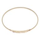 9ct Yellow Gold Amethyst Rennie Mac Bangle