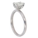 Platinum 1.10ct Radiant Cut Diamond Solitaire Ring
