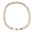 9ct Yellow Gold Curb Bracelet 9"