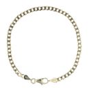 14ct Yellow Gold Curb Bracelet 7"