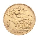 1907 Edward VII Large Head UK Half Sovereign Coin