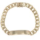 9ct Yellow Gold ID Bracelet 8"