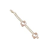 9ct Yellow and Rose Gold Clogau Fancy Bracelet 8"