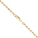 22ct Yellow White and Rose Gold Beaded Chain 24"