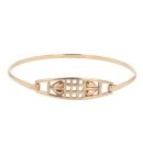 9ct Yellow Gold Rennie Mac Hinged Bangle