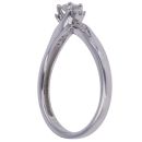9ct White Gold 0.17ct Brilliant Cut Diamond Solitaire Ring