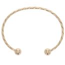 9ct Yellow Gold Patterned Torque Bangle