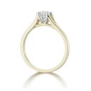 9ct Yellow Gold 0.25ct Natural Diamond Solitaire Engagement Ring with Split Band